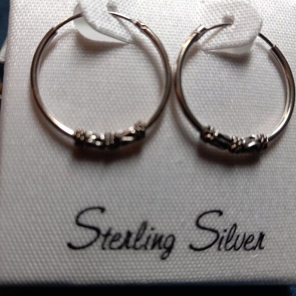 NWOT Sterling Silver Earrings - Picture 1 of 3